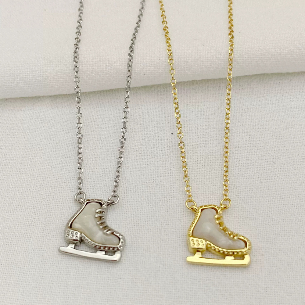 Kendra Scott 3D Zircon Ice Skate Pendant Necklace